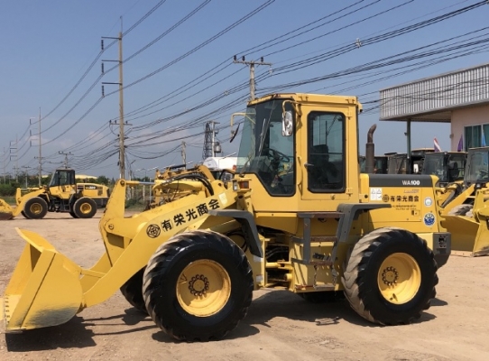 ขายรถตักล้อยาง KOMATSU WA100-3E นำเข้าเองจากญี่ปุ่น สภาพสวยพร้อมใช้ มีVDOการทำงานครับ