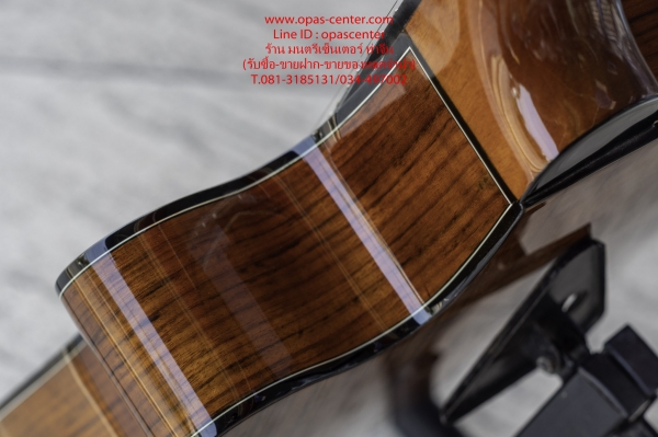 กีต้าร์โปร่งไฟฟ้าตัวบาง Mantic SG-28CE ของใหม่ สีไม้เงา พร้อม Tuner ในตัว ขายถูกมาก
