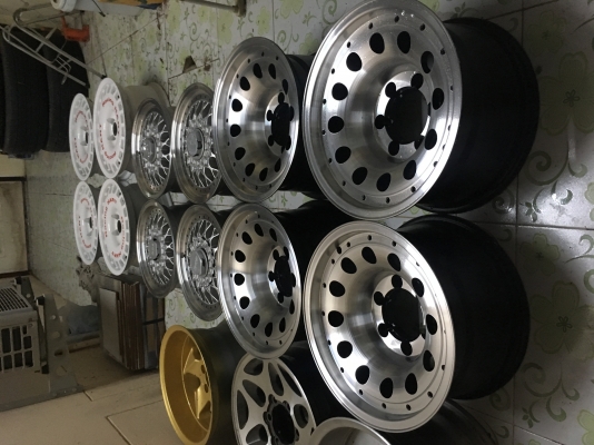 ????????ล้อหยดน้ำ ขอบ15กว้าง8.5 6รู 139.7  ออฟเซต-27 ทำสีมาใหม่ ล้อหนาๆ ไม่คด ไม่ดุ้ง ☎️☎️0850005579  ดูล้อที่บุรีรัมย์ ????????ส่งได้ทั่วไทย