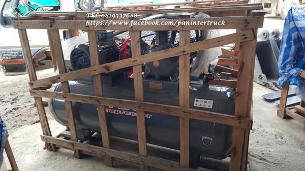 BIG SALE*มหกรรม พาปั๊มลม กลับบ้าน*งานนำเข้า สินค้าใหม่*เครื่องปั๊มลมAIRCOM ขนาด300ลิตร, 7.5HPแรง, 380V.ไฟโรงงาน