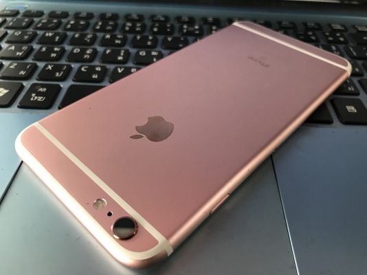 ขายiPhone 6s Plus pinkGold 16GB เครื่องศูนย์ไทย สแกนนิ้วได้ ไม่ติดicloud พร้อมใช้งาน ขายถูก7,400บาท