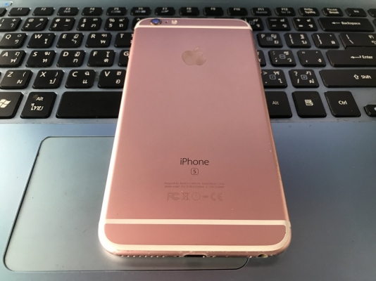 ขายiPhone 6s Plus pinkGold 16GB เครื่องศูนย์ไทย สแกนนิ้วได้ ไม่ติดicloud พร้อมใช้งาน ขายถูก7,400บาท