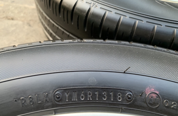 ล้อแม็ก 4รู100 Nissan Note ขอบ 15 พร้อมยาง 185-65-15 Dunlop ปี 18