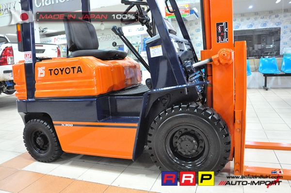 ขายรถโฟล์คลิฟท์มือสอง TOYOTA รุ่น 5FGL15-16540 นำเข้าจากประเทศญี่ปุ่น 100\% ไม่เคยใช้งานในไทย