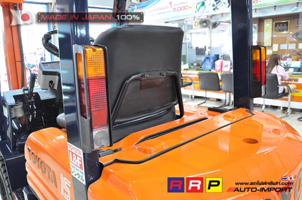 ขายรถโฟล์คลิฟท์มือสอง TOYOTA รุ่น 5FGL15-16540 นำเข้าจากประเทศญี่ปุ่น 100\% ไม่เคยใช้งานในไทย