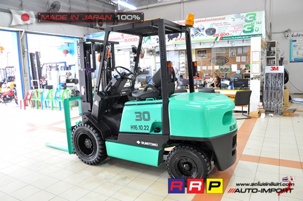 ขายรถโฟล์คลิฟท์มือสอง SUMITOMO รุ่น FD30PVIIHA-D3G-20022 นำเข้าจากประเทศญี่ปุ่น 100\% ไม่เคยใช้งานในไทย ขายรถโฟล์คลิฟท์มือสอง SUMITOMO รุ่น FD30PVIIHA-D3G-20022 นำเข้าจากประเทศญี่ปุ่น 100\% ไม่เคยใช้งานในไทย