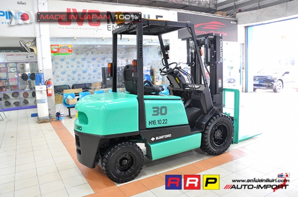 ขายรถโฟล์คลิฟท์มือสอง SUMITOMO รุ่น FD30PVIIHA-D3G-20022 นำเข้าจากประเทศญี่ปุ่น 100\% ไม่เคยใช้งานในไทย ขายรถโฟล์คลิฟท์มือสอง SUMITOMO รุ่น FD30PVIIHA-D3G-20022 นำเข้าจากประเทศญี่ปุ่น 100\% ไม่เคยใช้งานในไทย