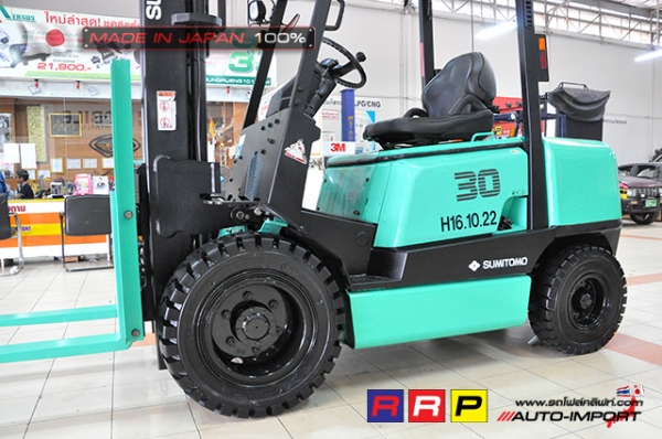 ขายรถโฟล์คลิฟท์มือสอง SUMITOMO รุ่น FD30PVIIHA-D3G-20022 นำเข้าจากประเทศญี่ปุ่น 100\% ไม่เคยใช้งานในไทย ขายรถโฟล์คลิฟท์มือสอง SUMITOMO รุ่น FD30PVIIHA-D3G-20022 นำเข้าจากประเทศญี่ปุ่น 100\% ไม่เคยใช้งานในไทย