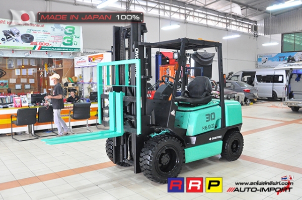 ขายรถโฟล์คลิฟท์มือสอง SUMITOMO รุ่น FD30PVIIHA-D3G-20022 นำเข้าจากประเทศญี่ปุ่น 100\% ไม่เคยใช้งานในไทย ขายรถโฟล์คลิฟท์มือสอง SUMITOMO รุ่น FD30PVIIHA-D3G-20022 นำเข้าจากประเทศญี่ปุ่น 100\% ไม่เคยใช้งานในไทย