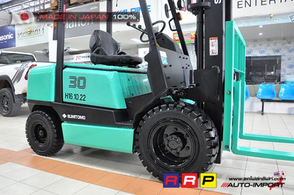 ขายรถโฟล์คลิฟท์มือสอง SUMITOMO รุ่น FD30PVIIHA-D3G-20022 นำเข้าจากประเทศญี่ปุ่น 100\% ไม่เคยใช้งานในไทย ขายรถโฟล์คลิฟท์มือสอง SUMITOMO รุ่น FD30PVIIHA-D3G-20022 นำเข้าจากประเทศญี่ปุ่น 100\% ไม่เคยใช้งานในไทย