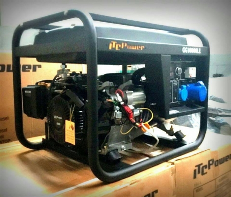 เครื่องปั่นไฟขนาด 8kw/8kva 230V 1เฟส จ่ายกระแสได้ 34แอมป์ เครื่องยนต์ เบนซิน