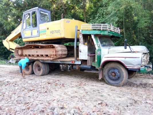 ขายแพคคู่ แบคโฮ+รถเทนเลอร์