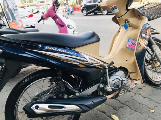 SPARK 115 i สต้าทมือ สีนํ้าเงินนํ้าตาล เครื่องยนต์เดิมดี สีสวย SPARK 115 i สต้าทมือ สีนํ้าเงินนํ้าตาล เครื่องยนต์เดิมดี สีสวย