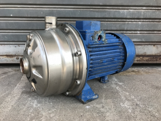 ขายปั๊มน้ำหอยโข่งหัวสแตนเลส 2ใบพัด Ebara 3HP. 380V made in Italy หายาก สภาพสวย หมุนนิ่ม พร้อมใช้งาน