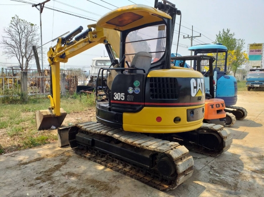 ขายรถขุดCAT 305SR เครื่องยนต์มิตซูบิชิ K4N ขนาด 4 สูบ คอนโทรลน้ำมัน ปั๊มนิ้ว แทรคเหล็กก๊อบยาง ใบมีด 