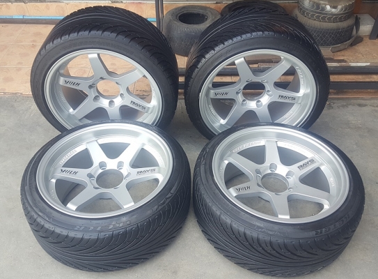 ล้อมือ2 TE37 ขอบ18 ยาง245/40/18+265/35/18  4 ล้อ