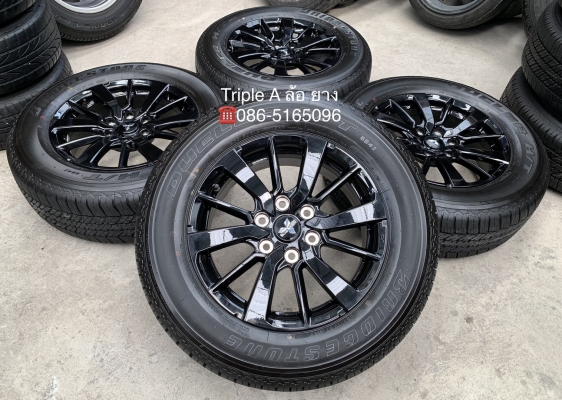 ล้อแม็กป้ายแดง Mitsu All New Pajero Sport  Elite Edition ขอบ 18 พร้อมยางป้ายแดง 265-60-18 Bridgestone  ปี 19