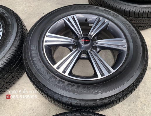 ล้อแม็กป้ายแดง ISUZU X-Series ขอบ 18 พร้อมยางน้องๆป้ายแดง 255-60-18 Bridgestone ปี 18 แม็กสวย ดอกยางเต็มๆ