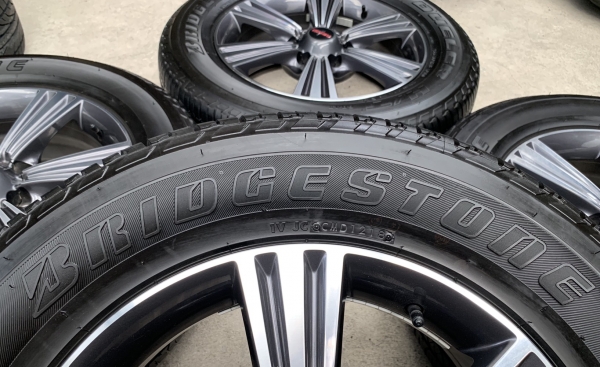 ล้อแม็กป้ายแดง ISUZU X-Series ขอบ 18 พร้อมยางน้องๆป้ายแดง 255-60-18 Bridgestone ปี 18 แม็กสวย ดอกยางเต็มๆ