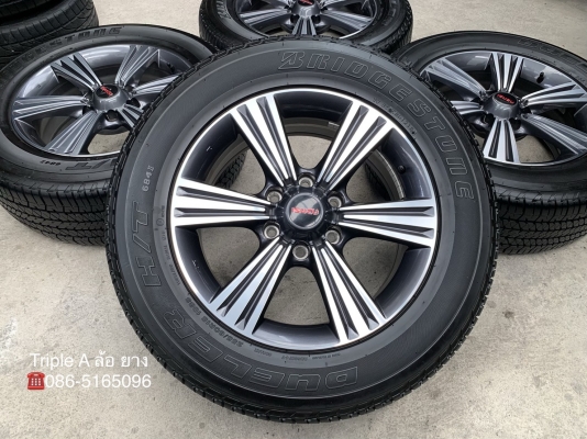 ล้อแม็กป้ายแดง ISUZU X-Series ขอบ 18 พร้อมยางน้องๆป้ายแดง 255-60-18 Bridgestone ปี 18 แม็กสวย ดอกยางเต็มๆ