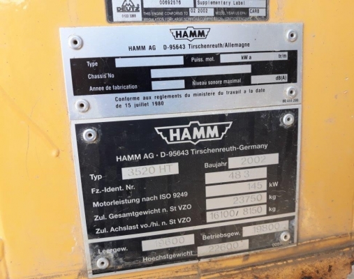 Hamm 3250 รถบดสั่นสะเทือน 20 ตัน นำเข้าจากญี่ปุ่น โทร. 080-6565422 (หนิง)