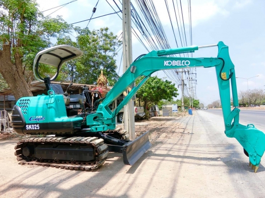 KOBELCO SK025 ขนาดPC-25 <มีVDOให้ชม>คอลโทนสั้นปั๊มนิ้ว รถเก่านอกมีเอกสาร☎️ติดต่อ 085-5632278<ราคาต่อรองได้>