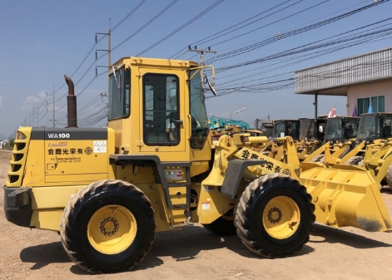 ขายรถตักล้อยาง KOMATSU WA100-3E นำเข้าเองจากญี่ปุ่น สภาพสวยพร้อมใช้ มีVDOการทำงานครับ