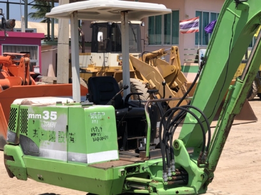 ขายรถขุด MITSUBISHI MM35 คอลโทรลสั้น ปั้มนิ้ว นำเข้าเองจากญี่ปุ่น สภาพสวยพร้อมใช้ มีVDOการทำงานครับ