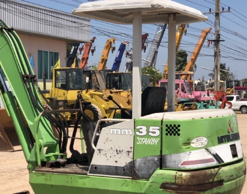 ขายรถขุด MITSUBISHI MM35 คอลโทรลสั้น ปั้มนิ้ว นำเข้าเองจากญี่ปุ่น สภาพสวยพร้อมใช้ มีVDOการทำงานครับ