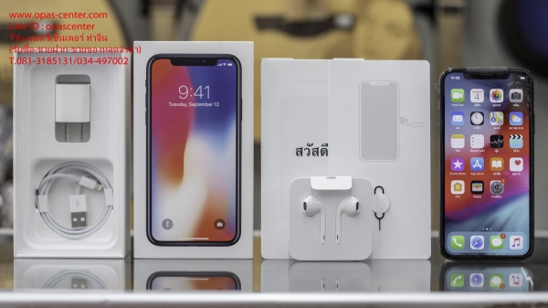 iphone X 64GB สภาพของใหม่ TH ประกัน 24-1-2563 สีดำ ยกกล่อง