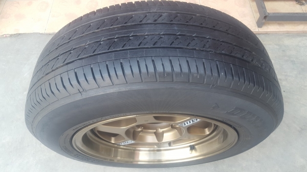 ล้อใหม่TE37 ขอบ16 กว้าง8 ยาง216/65/16 ปี 18  4 ล้อ