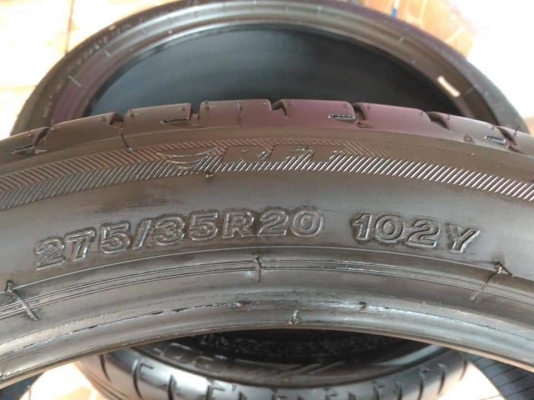 ยาง\% คัดสภาพ Bridgestone Potenza S001(run flat) 245/40R20,275/35R20 ผลิตปลายปี 2015(ลงพื้น 2017)ยาง