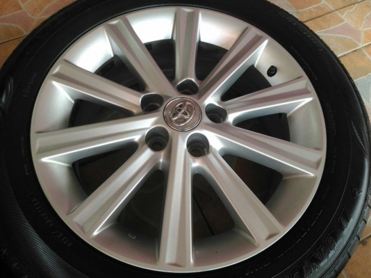 ล้อแม็ก Toyota camry ขอบ 17*7,ET45,5h114.3 พร้อมยาง Dunlop Enasave EC300+ 215 55 17 ผลิตปี 2018 ไม่มีเบียด ขายถูกๆ ทั้งชุด 18,900.-   *** ล้อเดิมเทิร์นได้ ติดตั้งฟรีค่ะ ***