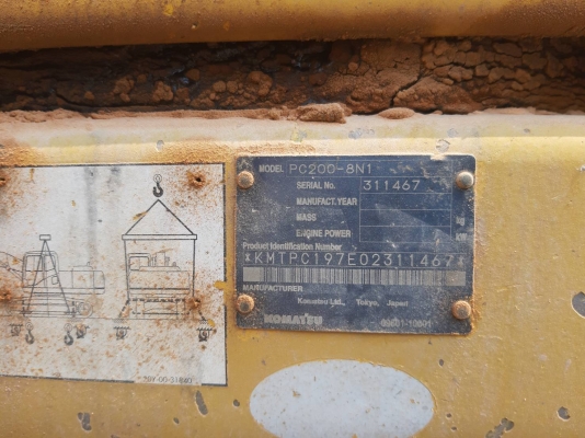 ขาย Komatsu Pc200-8 2,1836 ชม. ????950,000 บาท  ☎️Tel.098-1545260 อ.บี กาฬสินธุ์