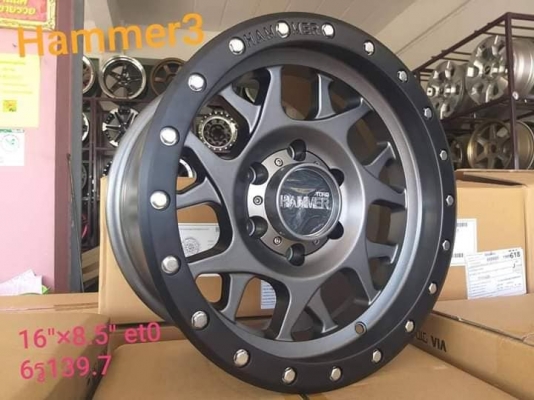 ขายล้อแม็กใหม่ hammer 3  16" ยางใหม่ปี19