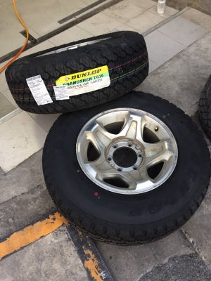 ขายยางใหม่ DUNLOP GRANDTREK TG30 235-70-15 ปลายปี18 - ราคาชุดละ 7,900 บาท