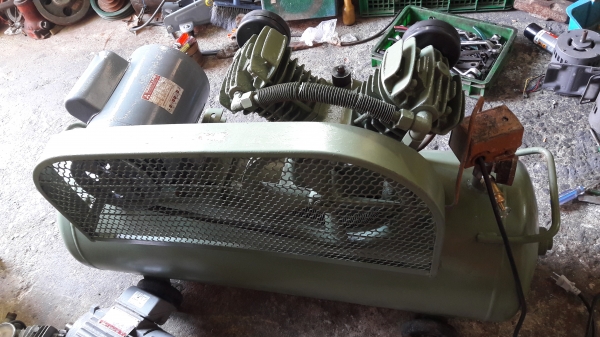 ขาย !! ปั้มลม.SWAN.ขนาด1แรง2สูบติดมอเตอร์.มิตซู.สภาพพร้อมใช้งาน