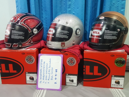 หมวกกันน็อคแนววินเทจ bell bullitt ขนาด L 58-59cm ทั้ง3ใบ