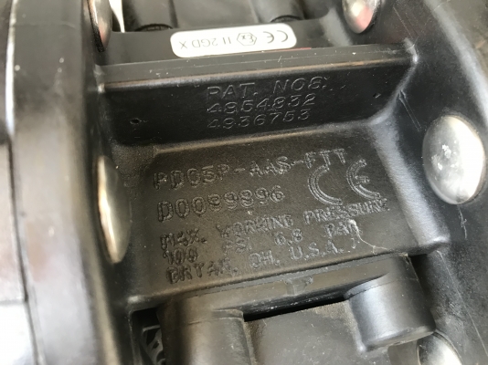 ( เหลือ 1ตัวครับ )ขายปั้มไดอะแฟรม ARO Ingersoll Rand โครงสร้างสแตนเลส ขนาด 4หุน สภาพสวย ดูดแรง พร้อมใช้งาน มี 2ตัวครับ