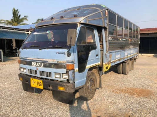 ขายครับ/รถบรรทุก 6ล้อ ISUZU NPR58P 110 แรง ปี 43 ยาว 5 เมตร พร้อมหลังคาโดยสาร ใช้งานได้เลย ⚡️⚡️⚡️ราค