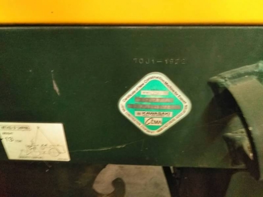 รถตักล้อยาง Kawasaki ออกห้างกรุงไทยมือเดียวใช้งานในโรงสีซื้อมา3.5ล้านขายเลิกกิจการเอกสาร แจ้งจำหน่าย รถตักล้อยาง Kawasaki ออกห้างกรุงไทยมือเดียวใช้งานในโรงสีซื้อมา3.5ล้านขายเลิกกิจการเอกสาร แจ้งจำหน่าย