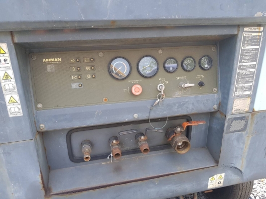 ปั้มลม AIRMAN PDS655S เก่าญี่ปุ่น 655CFM. 7Bar. ยังไม่เคยใช้ในไทย