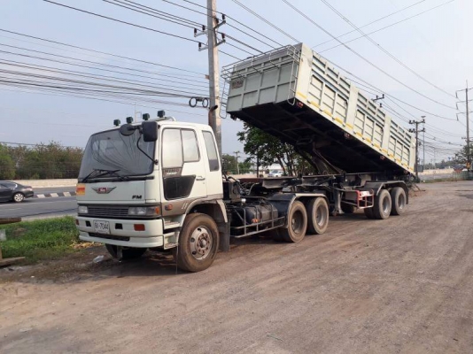 หัวลากHino3Mพร้อมหางเซมิดั้ม2เพลายาว8.50มปี38หนัก8500ก.ก สวยพร้อมใช้สภาพเดิมๆมี4พ่วง จัดแน็นใด้5.5-6