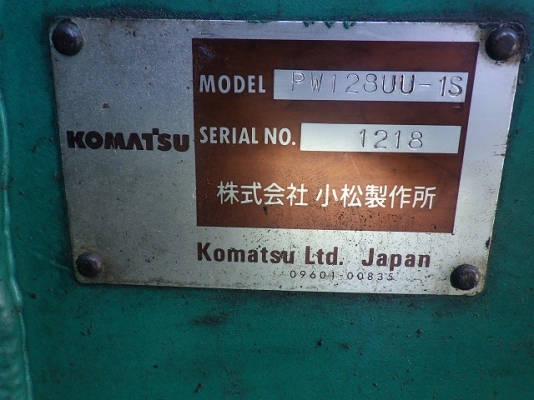 ขายรถขุดล้อยาง ยี่ห้อ KOMATSU รุ่น PW128UU-1S ขายรถขุดล้อยาง ยี่ห้อ KOMATSU รุ่น PW128UU-1S