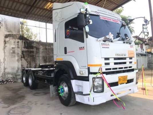 ขายค่ะ หัวลาก ISUZU GXZ 360 แรงม้า ปี56 รถใช้งานมือเดียว เครื่องเดิม เกียร์เดิม ✅ภายในสวย แอร์เย็น ย