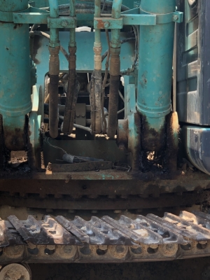 รถแบคโฮ KOBELCO SK200 หมายเลขเครื่องยนต์ JO5E รถพร้อมใช้งาน