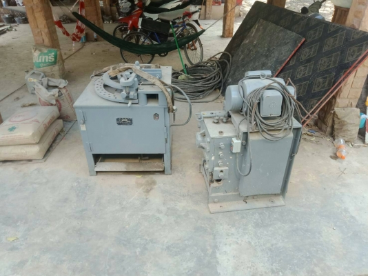 ขายด่วน เครืองดัดเหล็ก งานก่อสร้าง ทั้งชุด พร้อมใช้งาน ขาย 80000 บาท