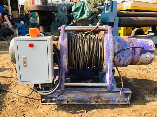 รอกกว้านสลิงไฟฟ้า COMEUP รุ่น CWG-30750 ยก 2200 kg มอเตอร์ 7.5 HP 380V สภาพสวยพร้อมใช้