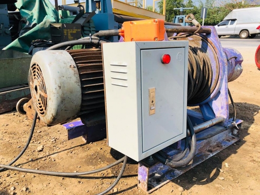 รอกกว้านสลิงไฟฟ้า COMEUP รุ่น CWG-30750 ยก 2200 kg มอเตอร์ 7.5 HP 380V สภาพสวยพร้อมใช้ รอกกว้านสลิงไฟฟ้า COMEUP รุ่น CWG-30750 ยก 2200 kg มอเตอร์ 7.5 HP 380V สภาพสวยพร้อมใช้