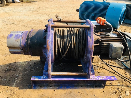 รอกกว้านสลิงไฟฟ้า COMEUP รุ่น CWG-30750 ยก 2200 kg มอเตอร์ 7.5 HP 380V สภาพสวยพร้อมใช้